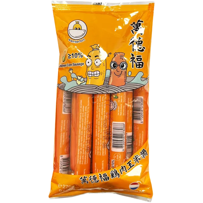 WANDERFORT Würstchen Hühnchen Mais 270G