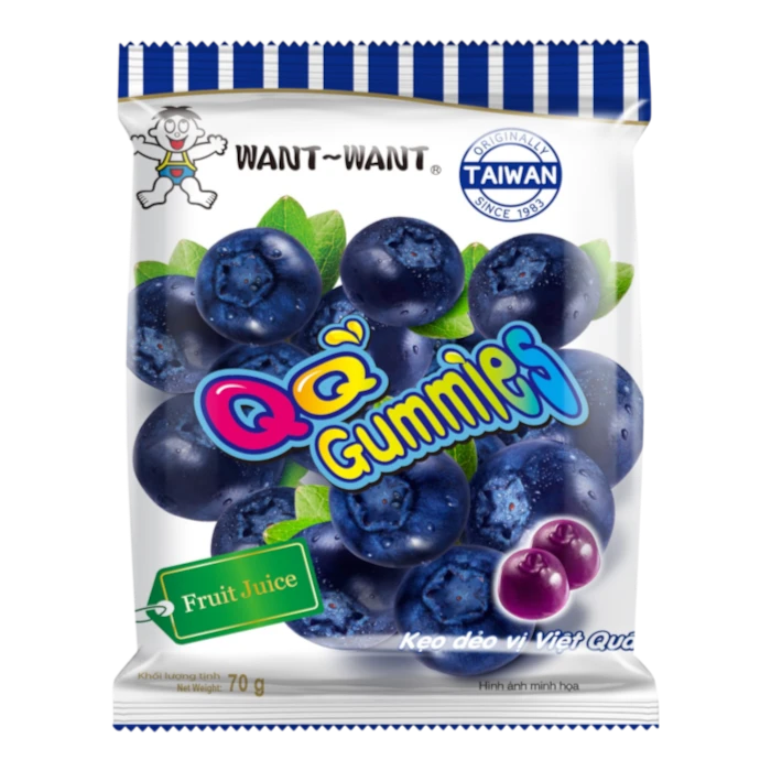 WANT WANT QQ Gummies Blueberry 20G