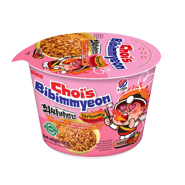CHOI'S Instant Bibimmyeon Carbonara Bowl 127G