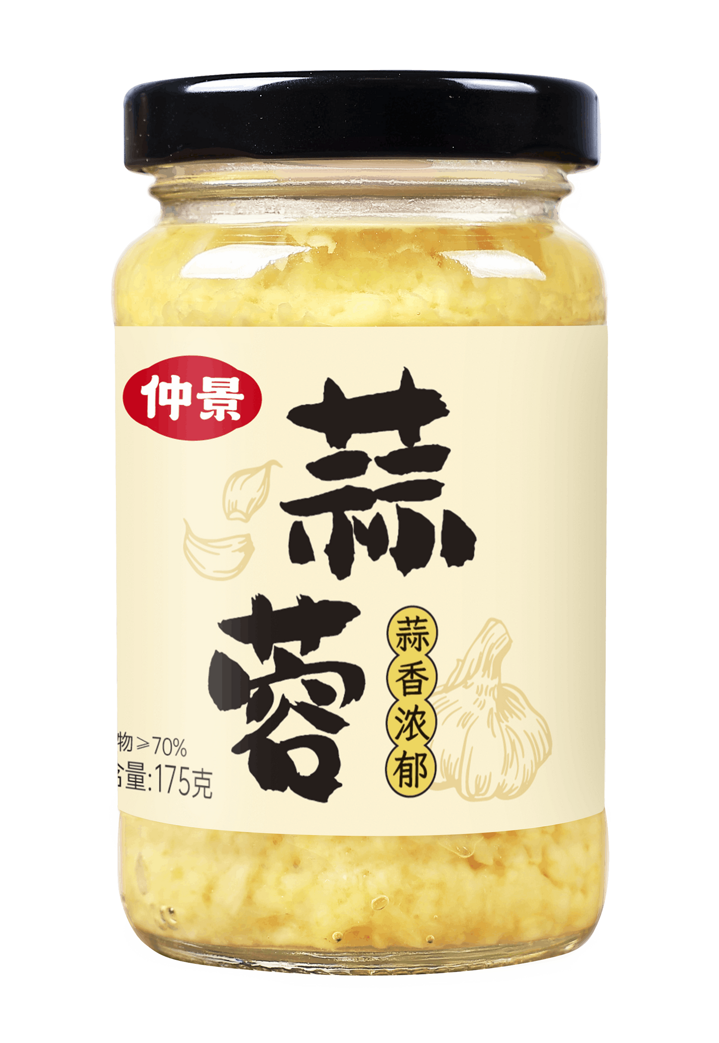ZHONGJING Knoblauch gehackt und eingelegt 180g