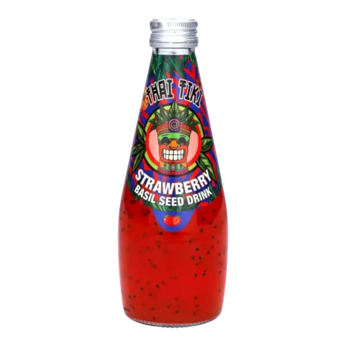 Thai Tiki Basil Seed Drink Strawberry 290ml