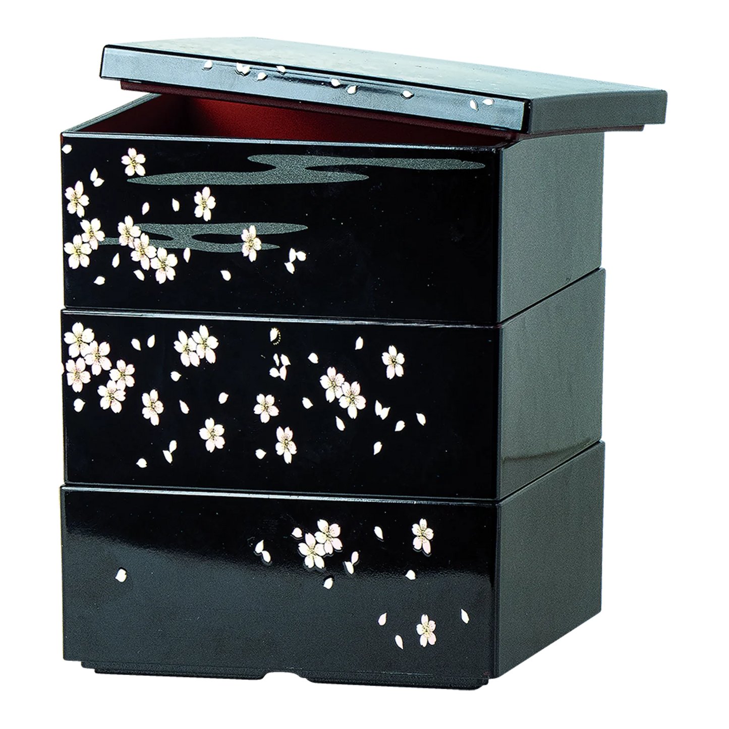 JADE TEMPLE Bentobox 3 teilig m.Deckel Kirschbl.