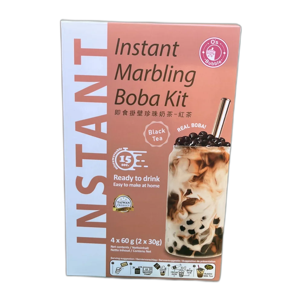 O's Bubble Instant Boba Black Tea 240G