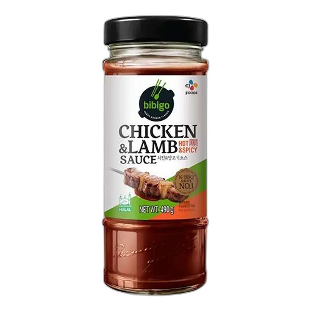 BIBIGO Hot&Spicy Sauce – Marinade für Huhn & Lamm – Korean BBQ