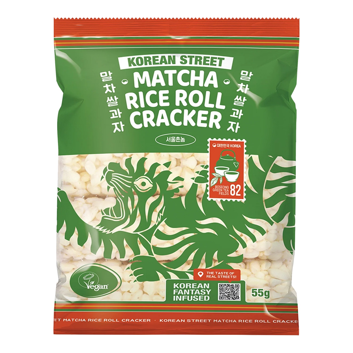 KOREAN STREET Reis Cracker Matcha 55G