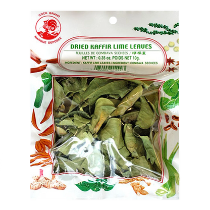 COCK BRAND Dried Kaffir Lime Leaves 10G