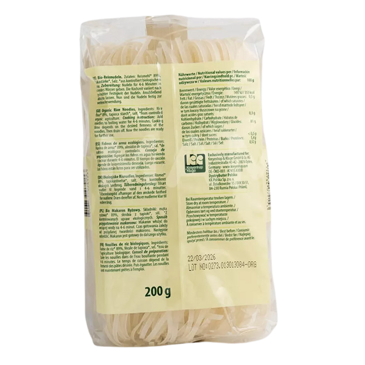 BIOASIA Organic Reisnudeln (3mm) 200G