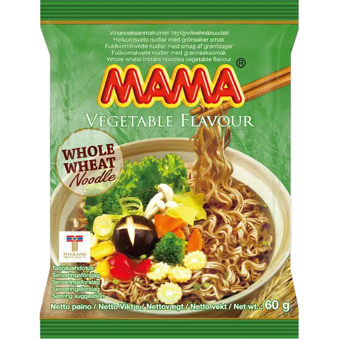 MAMA Instant Nudeln Gemüse Vollkorn Pk 60G