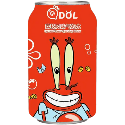 QDOL Spongebob Sparkling Drink Lychee Flav. 330ML