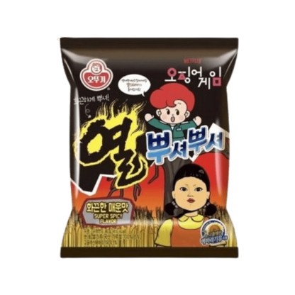 OTTOGI Squid Game Super Spicy Ramen Snack 90G