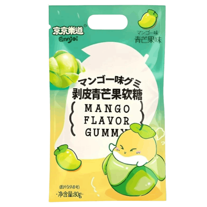 ENNJOI Peeling Gummy Candy Green Mango 80G