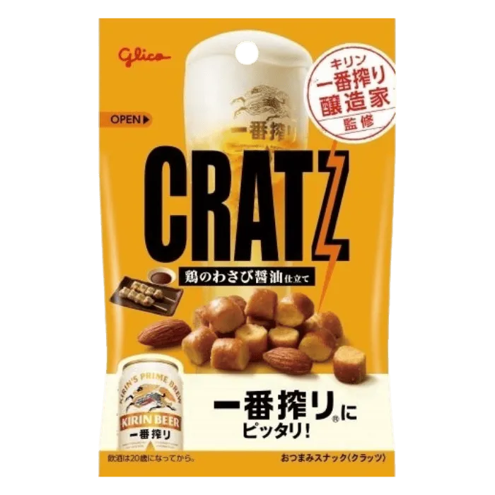 GLICO Cratz Hühner Wasabi Soja Sauce Gebäck 42g