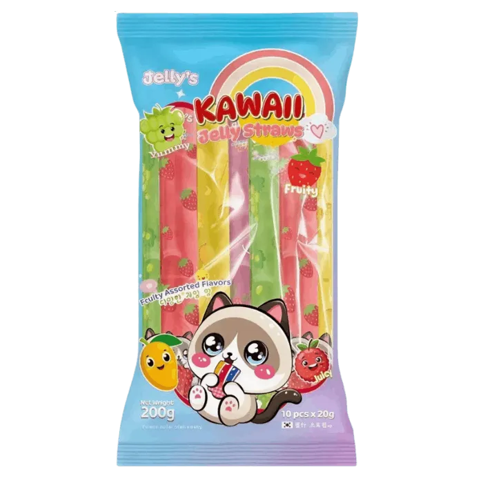 KAWAII Fruity Assorted Jelly Straws 200g