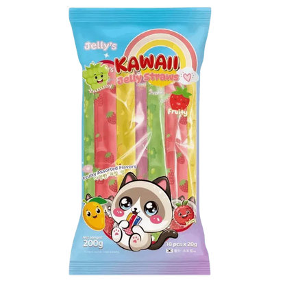 KAWAII Fruity Assorted Jelly Straws 200g