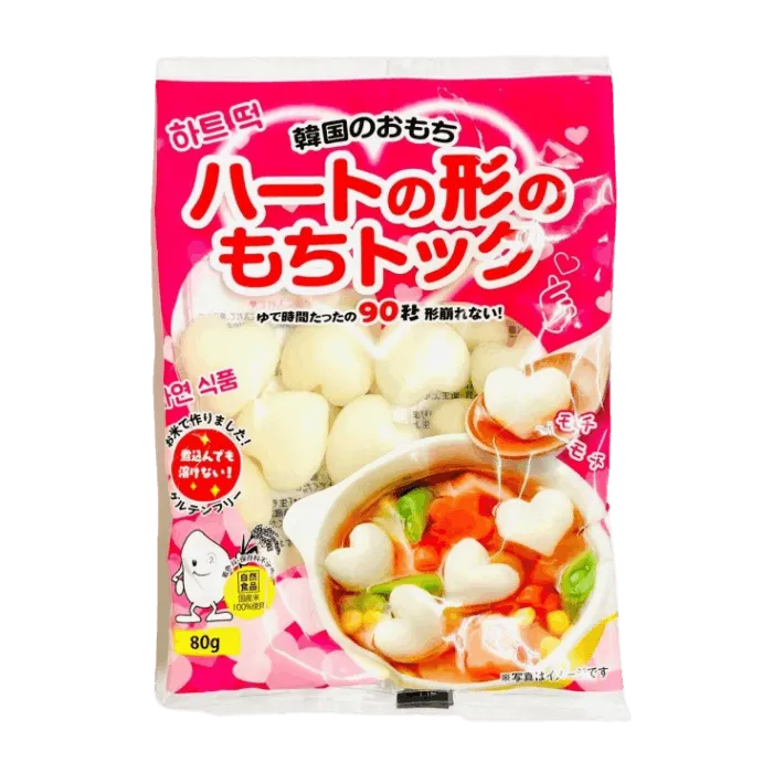DAISHIN Heart-Shaped Japan. Rice Cake 80G