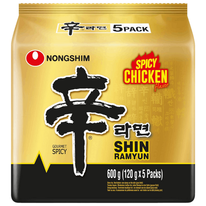 NONGSHIM Instant Nudeln Shin Ramyun Hühnchen5X120