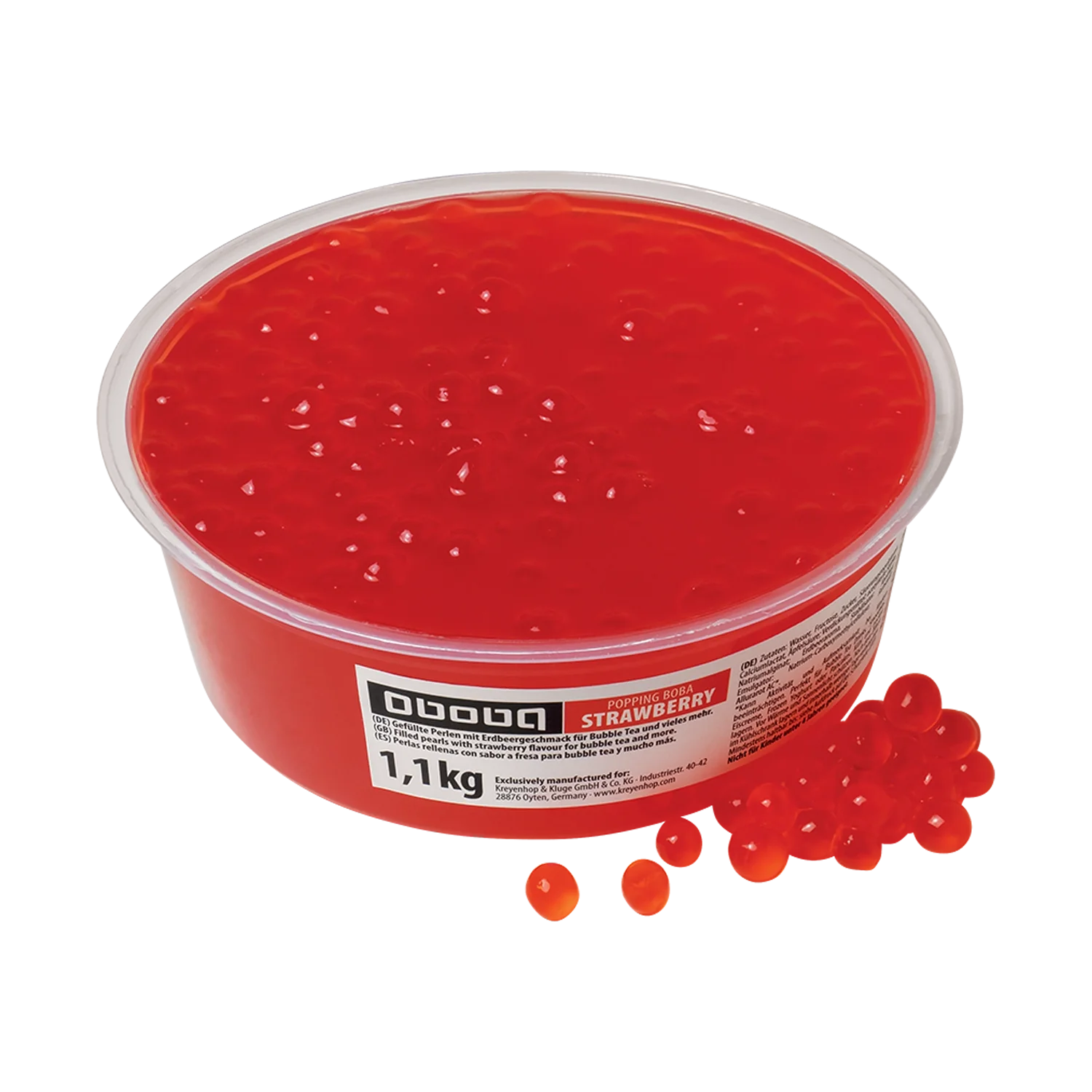 OBOBA Popping Boba Erdbeere 1,1KG