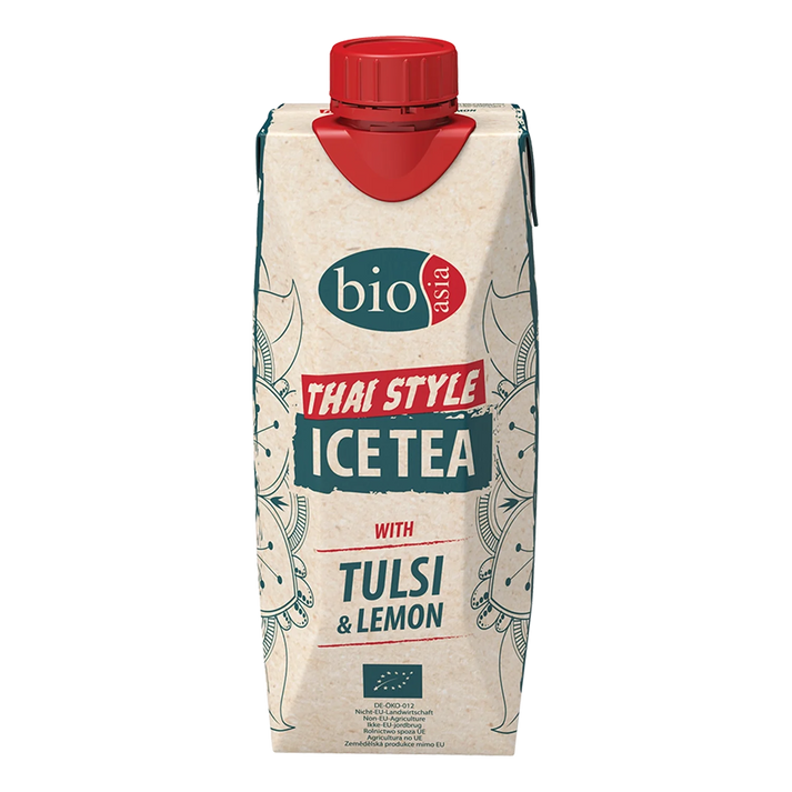 BIOASIA Bio Eistee mit Tulsi und Zitrone 500ML