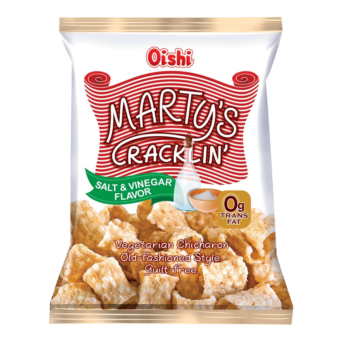 OISHI MARTY'S Crackling Salt&Vinegar Chicaron 90G