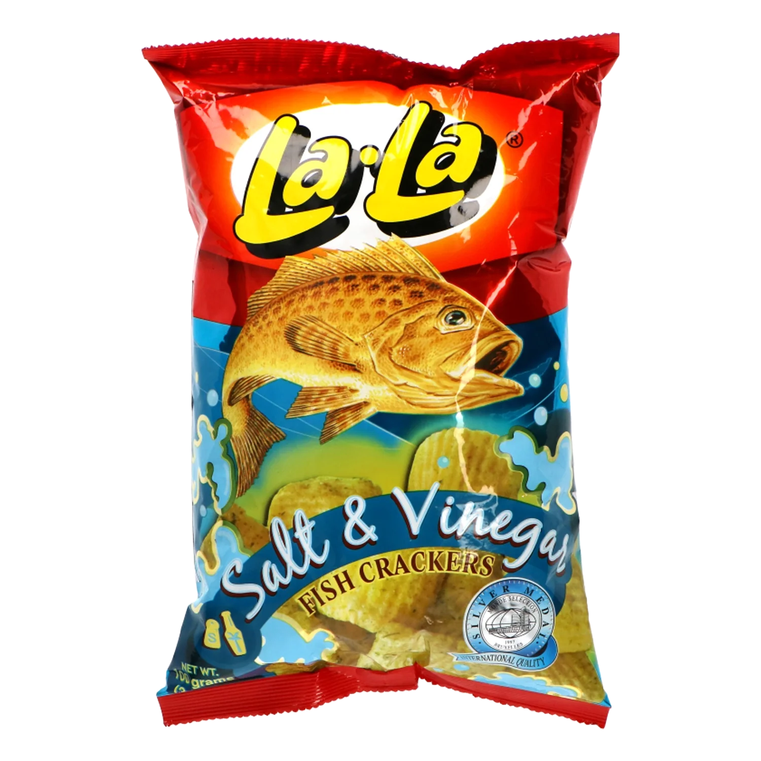 LA LA Fish Crackers 100G Fischchips Salt&Vinegar