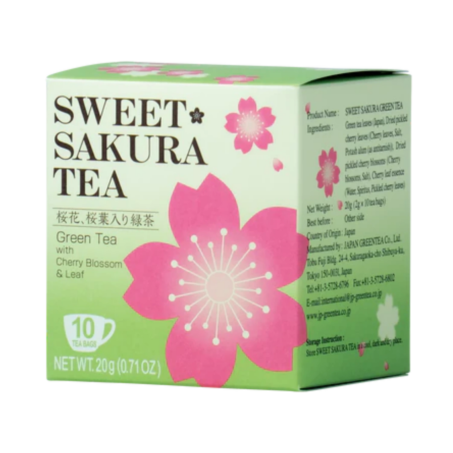 SAKURA Grüner Tee mit Kirscharoma 20G (10x2g)