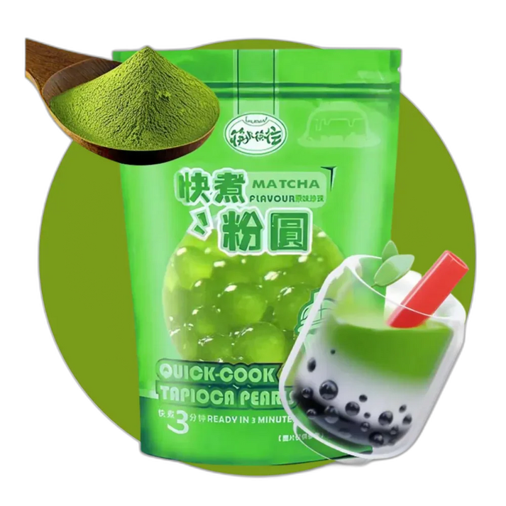 KLKW Quick Cooking   250G Tapioka Pearls Matcha