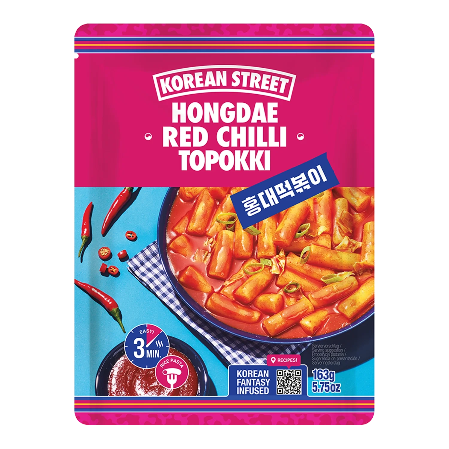 KOREAN STREET Topokki Red Chilli 163G