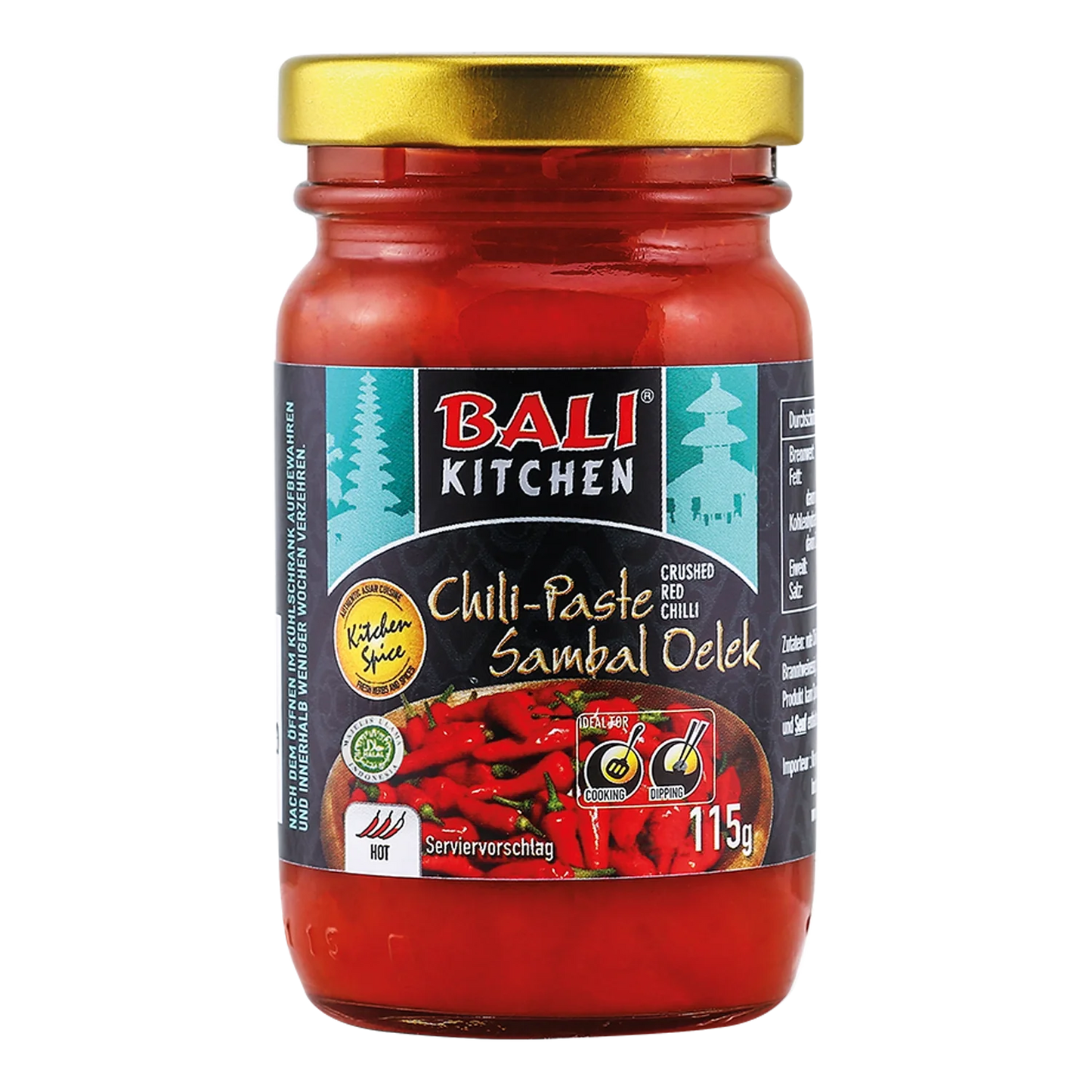 BALI KITCHEN Sambal Oelek Scharf 115G