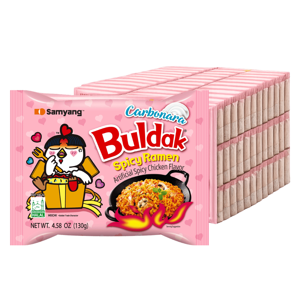 SAMYANG Buldak Carbonara Instant Ramen Monatsvorrat 40 x 140G